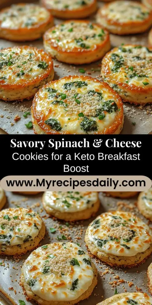 Start your mornings off right with Savory Spinach & Cheese Keto Breakfast Cookies! These delicious, low-carb cookies are perfect for anyone on a ketogenic diet. Made from wholesome ingredients like almond flour, spinach, and cheese, they’re packed with flavor and nutrients. Easy to prepare and portable, these cookies make for a nutritious breakfast option that fuels your day. Try this creative twist on breakfast and enjoy a satisfying meal that aligns with your health goals!