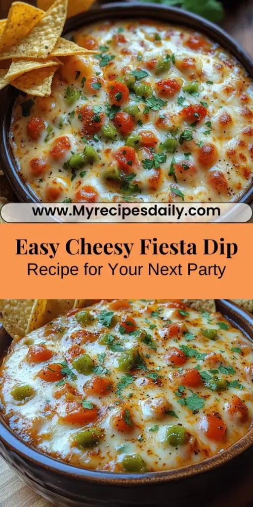 Discover the ultimate crowd-pleaser with our Cheesy Fiesta Dip! This creamy, cheesy appetizer combines sharp cheddar and pepper jack cheeses with zesty diced tomatoes and spices, making it perfect for parties, game nights, or a cozy snack. Easy to prepare and incredibly satisfying, this dip is packed with flavor and versatility. Explore tips for selecting fresh ingredients, garnishing ideas, and serving suggestions to elevate your next gathering. Enjoy the cheesy goodness!