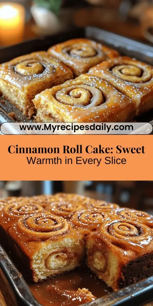 Discover the joy of baking with this Sweet Swirl Bliss: Cinnamon Roll Cake! This mouthwatering treat brings the comforting flavors of classic cinnamon rolls into a moist and fluffy cake. Perfect for brunches or afternoon coffee, it features delightful swirls of cinnamon and a rich cream cheese glaze. Easy to make, it’s perfect for bakers of all levels. Create warm memories in your kitchen with this simple yet indulgent dessert that everyone will love!