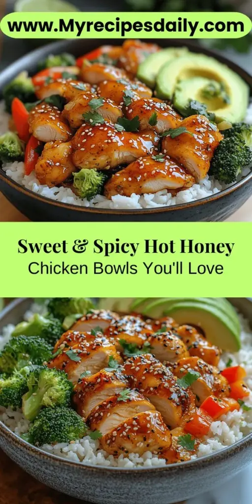 Discover the delightful Sweet & Spicy Hot Honey Chicken Bowls, where tender chicken thighs meet a tantalizingly sweet and spicy glaze. This versatile recipe features juicy vegetables and fluffy rice, making it perfect for busy weeknights or impressive dinners. With a crispy coating and a unique hot honey sauce, this dish provides a satisfying balance of flavors and textures. Get ready to elevate your cooking with this hearty yet light meal that will quickly become a favorite!