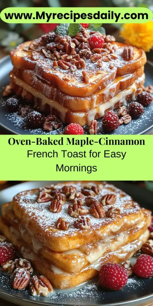 Indulge in the deliciousness of Heavenly Maple-Cinnamon Oven-Baked French Toast, the perfect dish to elevate your breakfast or brunch gatherings. This easy recipe combines rich brioche or challah bread soaked in a creamy custard infused with maple syrup and warm spices like cinnamon. Ideal for feeding a crowd, it balances convenience with flavor, allowing you to enjoy more time with your loved ones. Get ready to fill your kitchen with irresistible aromas and create lasting memories around the table!