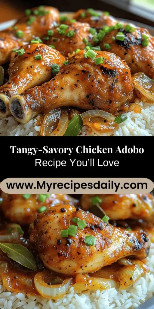 Discover the joy of cooking Chicken Adobo, a beloved Filipino classic known for its perfect blend of tangy and savory flavors. This iconic dish is more than just a meal; it’s a cultural staple that brings families together. Our simple recipe walks you through the essential steps, from marinating tender chicken in a flavorful sauce to simmering it to perfection. Enjoy this comforting dish with steamed rice and create cherished memories with each delicious bite.