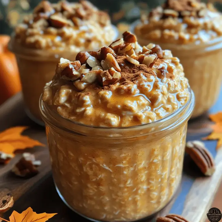 As the leaves turn golden and the air becomes crisp, the aroma of pumpkin spice fills the atmosphere, signaling the arrival of fall. If there’s one breakfast trend that has captured the hearts of many, it’s the concept of overnight oats. This convenient and nutritious option allows you to savor a wholesome meal without the morning rush. The best part? You can prepare it the night before, leaving you with more time to enjoy the seasonal delights that autumn has to offer.