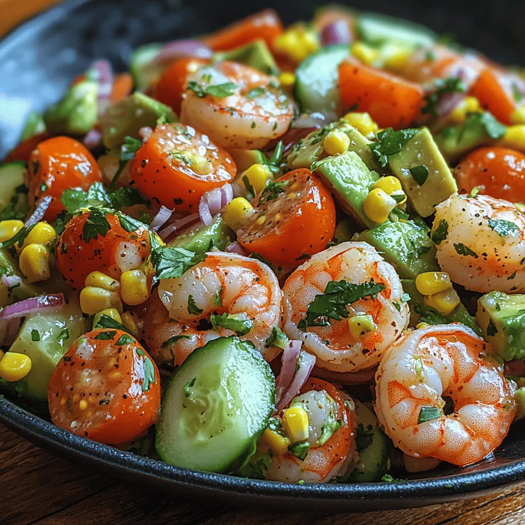 If you’re looking for a dish that embodies freshness, nutrition, and vibrant flavors, look no further than the Zesty Shrimp Avocado Salad. This delightful salad is not just a feast for the eyes; it's a celebration of taste and health. The combination of succulent shrimp, creamy avocados, and a medley of colorful vegetables creates a dish that is as satisfying as it is nutritious. Perfect for summer picnics, light lunches, or as a starter for an elegant dinner, this salad is versatile enough to suit any occasion.