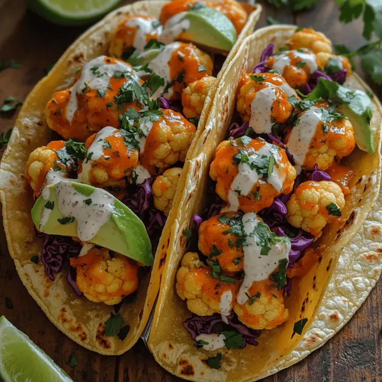 In recent years, vegan cuisine has surged in popularity, captivating food enthusiasts and health-conscious individuals alike. As more people seek plant-based alternatives to traditional dishes, the culinary world has responded with innovative and delicious options that cater to diverse palates. One standout recipe that has garnered attention is Spicy Vegan Buffalo Cauliflower Tacos. These tacos are not just a tasty meal; they provide a satisfying alternative that appeals to both vegans and non-vegans alike, seamlessly blending bold flavors with wholesome ingredients.