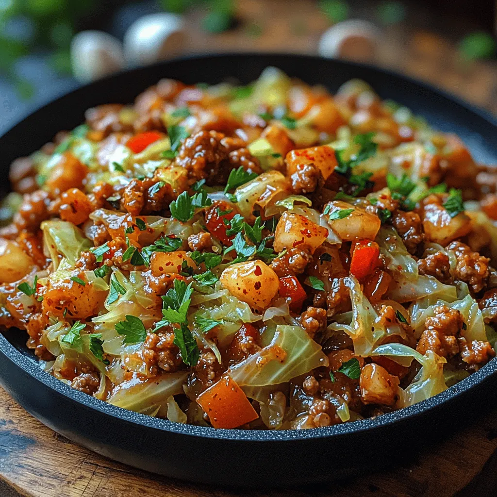 The Crunchy Cabbage & Turkey Delight is a wholesome and delicious dish that combines lean ground turkey with vibrant vegetables, making it a perfect option for a balanced meal. This recipe is not only bursting with flavors but also packs a nutritious punch, thanks to the inclusion of cabbage and other fresh ingredients. As the health-conscious culinary trend continues to grow, this dish stands out for its simplicity and versatility. Whether you’re looking for a quick weeknight dinner or a meal prep solution, this recipe is sure to satisfy.