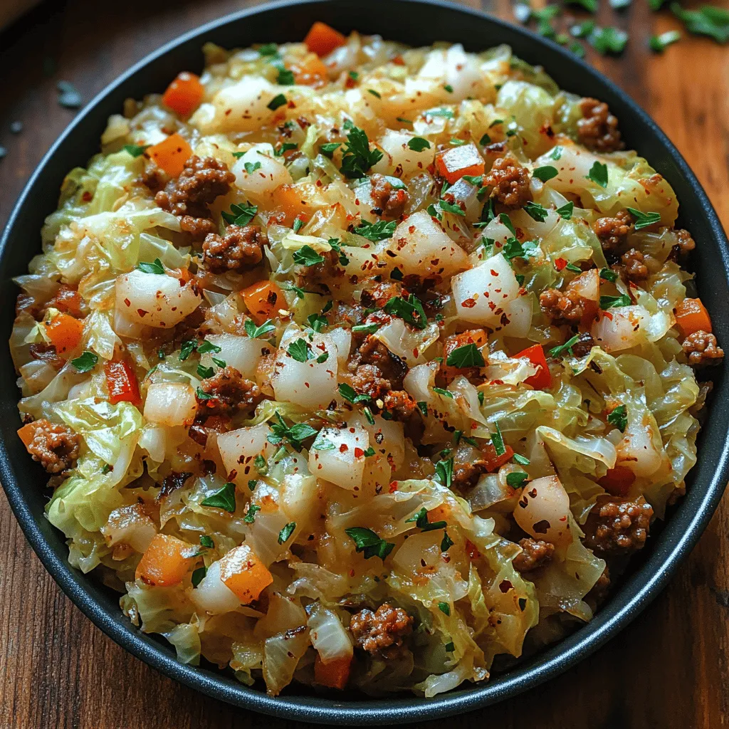 The Crunchy Cabbage & Turkey Delight is a wholesome and delicious dish that combines lean ground turkey with vibrant vegetables, making it a perfect option for a balanced meal. This recipe is not only bursting with flavors but also packs a nutritious punch, thanks to the inclusion of cabbage and other fresh ingredients. As the health-conscious culinary trend continues to grow, this dish stands out for its simplicity and versatility. Whether you’re looking for a quick weeknight dinner or a meal prep solution, this recipe is sure to satisfy.