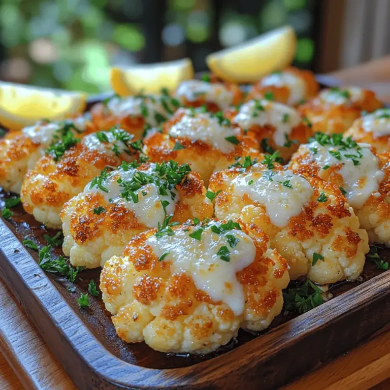 Garlic Parmesan Roasted Cauliflower is a delectable side dish that effortlessly combines healthiness with flavor, making it a favorite among those who prioritize nutritious eating without sacrificing taste. This dish transforms humble cauliflower into a crispy, savory delight that pairs beautifully with a variety of main courses, from grilled meats to hearty vegetarian dishes. As more people seek healthier options, this recipe has gained traction, becoming a staple in modern kitchens.