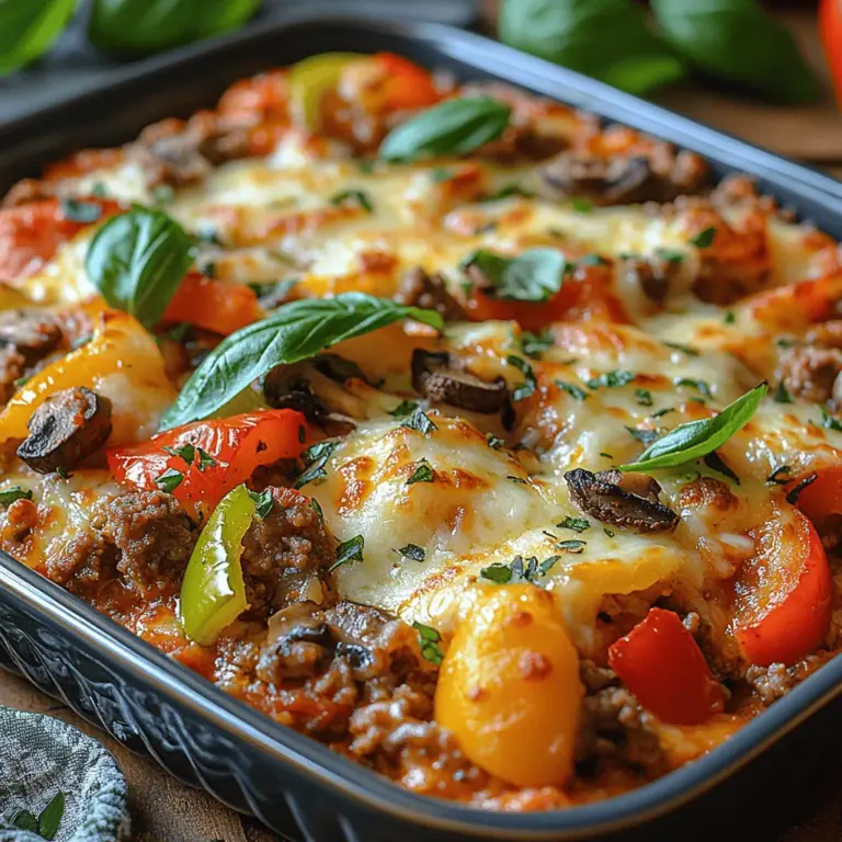 As the world becomes increasingly health-conscious, low carb diets have surged in popularity. Many individuals are seeking ways to reduce their carbohydrate intake without sacrificing flavor or satisfaction. This is where the Low Carb Pizza Casserole comes into play—a delicious, hearty dish that delivers on both fronts. Imagine enjoying the bold, comforting flavors of your favorite pizza in a casserole form, all while keeping your carb count low. This recipe is a game-changer for those following a low carb lifestyle, making it an ideal choice for busy weeknights or family gatherings.