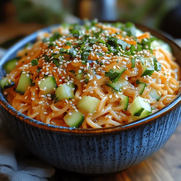 As the temperatures rise and the sun shines brighter, there's nothing quite like a refreshing dish to cool you down. Enter Chilled Sesame Noodles with a Zesty Twist, a delightful meal that perfectly captures the essence of summer dining. This dish is not only simple to prepare but also bursts with vibrant flavors and textures, making it an ideal choice for a light lunch or a satisfying dinner. Whether you're looking to impress dinner guests or simply want to whip up a quick meal for yourself, these chilled noodles are a fantastic option.