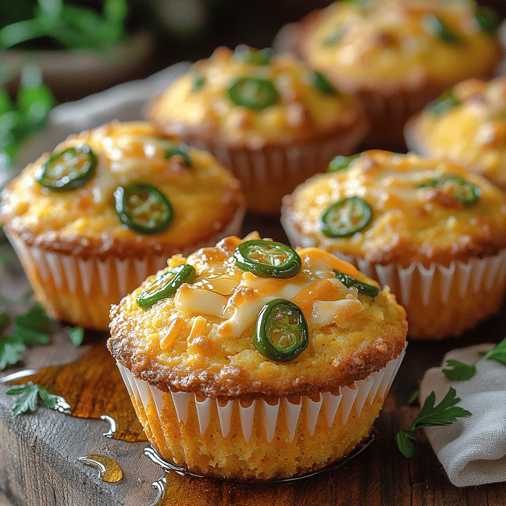 Cornbread muffins are a delightful staple in many kitchens, celebrated for their versatility and comforting nature. These charming little treats are not just a side dish but can easily steal the spotlight at any meal. The unique combination of flavors found in spicy cheesy jalapeño cheddar cornbread muffins takes this classic recipe to new heights, merging the sweetness of cornbread with a zesty kick from jalapeños and the rich, creamy tang of sharp cheddar cheese.