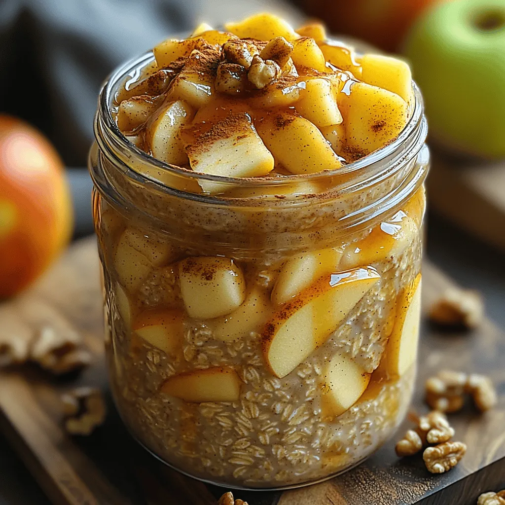 To create the perfect bowl of Apple Pie Overnight Oats, it's essential to understand the role and nutritional value of each ingredient. Let’s dive into the key components that make this recipe both delicious and nutritious.