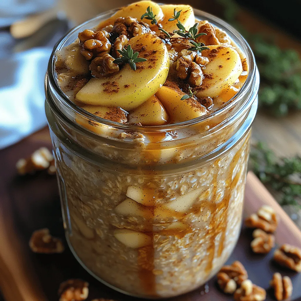To create the perfect bowl of Apple Pie Overnight Oats, it's essential to understand the role and nutritional value of each ingredient. Let’s dive into the key components that make this recipe both delicious and nutritious.