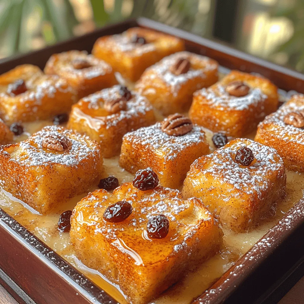 Cinnamon Raisin French Toast Bake offers a harmonious blend of flavors and textures that appeal to a wide range of palates. The warm, spicy notes of cinnamon beautifully complement the natural sweetness of the raisins, creating a dish that feels both comforting and decadent. Each bite presents a delightful contrast between the soft, custardy interior and the slightly crisp top, making it an irresistible morning indulgence.