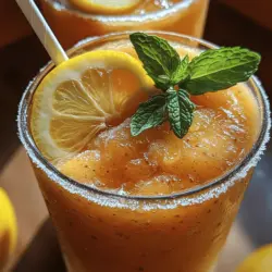Refreshing Frozen Peach Lemonade Recipe