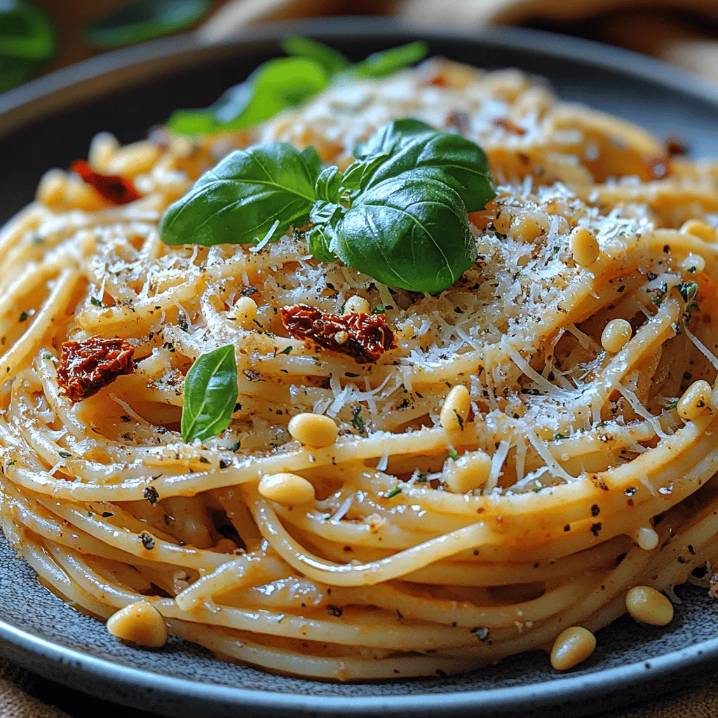 Welcome to the vibrant world of Sun-Kissed Tomato Pasta Delight, a dish that harmonizes the essence of summer with every bite. This delightful pasta showcases the rich and robust flavors of sun-dried tomatoes, creamy sauce, and fresh basil, making it a true celebration of culinary artistry. Whether you're hosting a cozy dinner party or preparing a weeknight meal for your family, this recipe promises to impress with its ease of preparation and delectable taste.