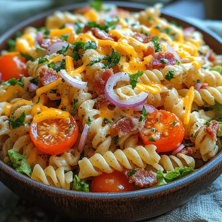 To truly appreciate the BLT Pasta Salad Delight, it’s essential to understand the key ingredients that contribute to its unique flavor profile and delightful textures. Each component plays a crucial role in creating a harmonious dish that tantalizes the taste buds.