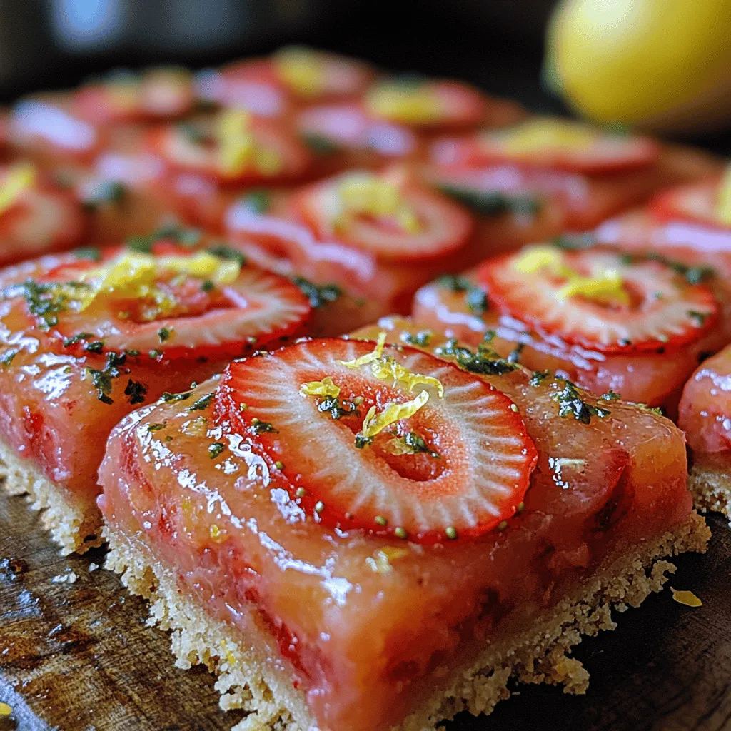 As the summer sun graces us with longer days and warmer temperatures, the craving for light and refreshing desserts becomes almost irresistible. There’s something inherently satisfying about enjoying a cool treat that encapsulates the flavors of the season. Enter Strawberry Lemonade Bars, a delightful dessert that perfectly marries the sweet juiciness of ripe strawberries with the zesty brightness of fresh lemons. These bars are not only visually appealing with their vibrant colors but also deliver a delicious balance of sweet and tart that makes them an ideal choice for summer gatherings, picnics, or even a cozy afternoon snack.