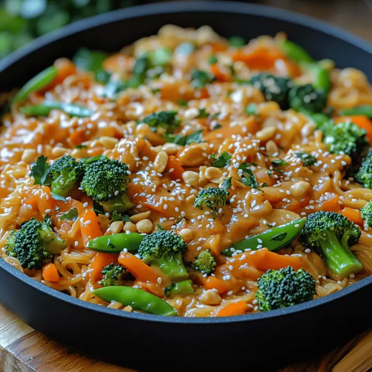 If you're looking for a quick, healthy, and delicious dinner option, look no further than Peanut Noodle Veggie Stir Fry. This vibrant dish combines the richness of peanut sauce with the crunch of fresh vegetables, creating a delightful balance of flavors and textures that is sure to satisfy your taste buds. Whether you’re a busy professional, a health-conscious eater, or someone who simply loves a good stir fry, this recipe offers a versatile solution that can cater to a variety of dietary preferences.
