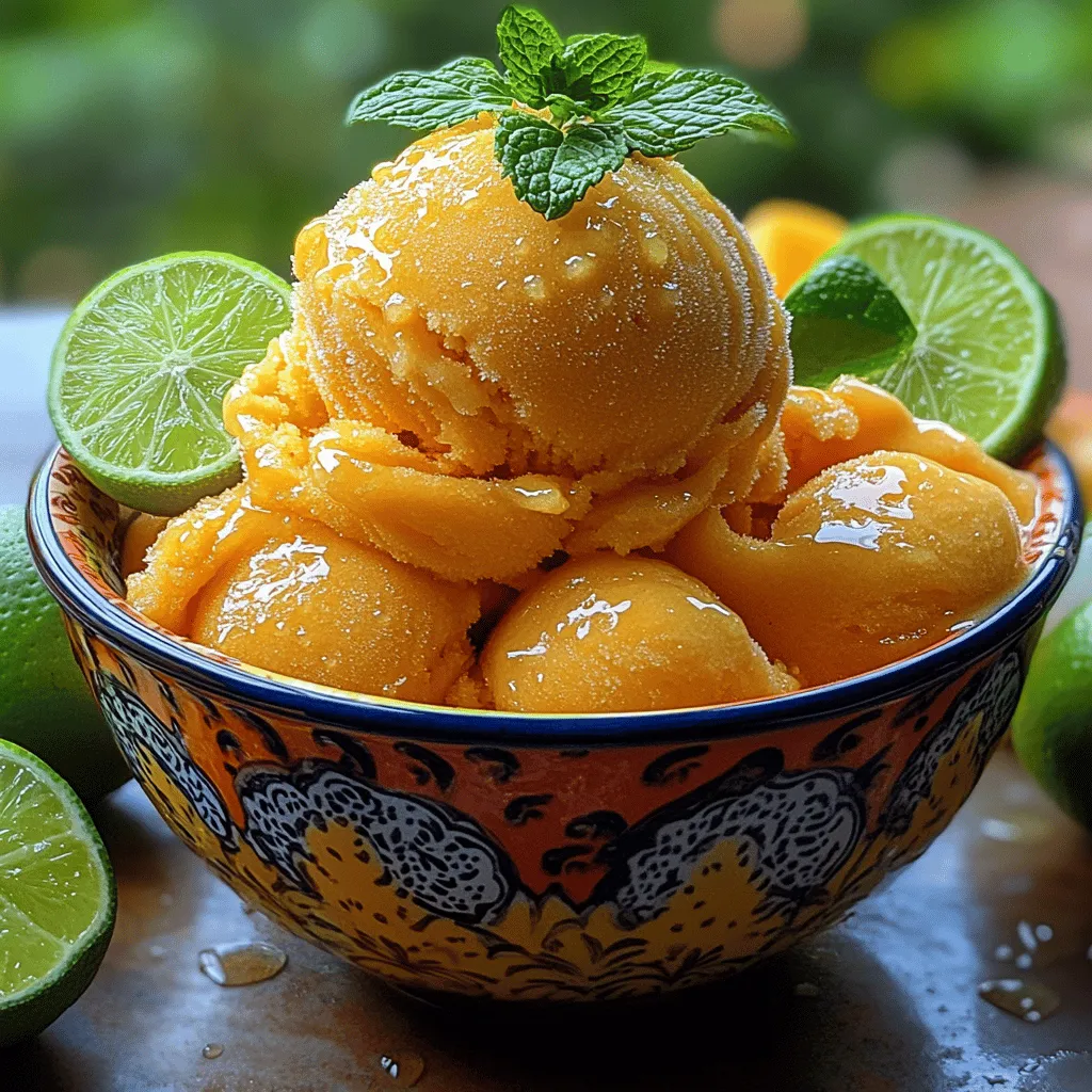 As the temperatures rise and the sun shines brighter, there’s nothing quite like a refreshing treat to cool you off. Enter the Tropical Citrus Bliss: Mango Lime Sorbet, a delightful dessert that captures the essence of summer in every spoonful. This sorbet is not only a feast for the taste buds but also a healthy indulgence, making it a perfect choice for warm days.