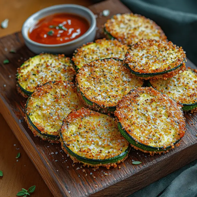 Zucchini has quickly become one of the most popular vegetables in contemporary cooking, celebrated for its versatility and mild flavor. Whether grilled, sautéed, or baked, zucchini can easily adapt to various culinary styles, making it a favorite among home cooks and professional chefs alike. In recent years, there has been a rising trend towards healthier snacking options, with an increasing number of individuals seeking alternatives that are both nutritious and satisfying. Enter the Crunchy Zucchini Parmesan Crisps—a delightful recipe that combines the health benefits of zucchini with the rich, savory notes of Parmesan cheese.