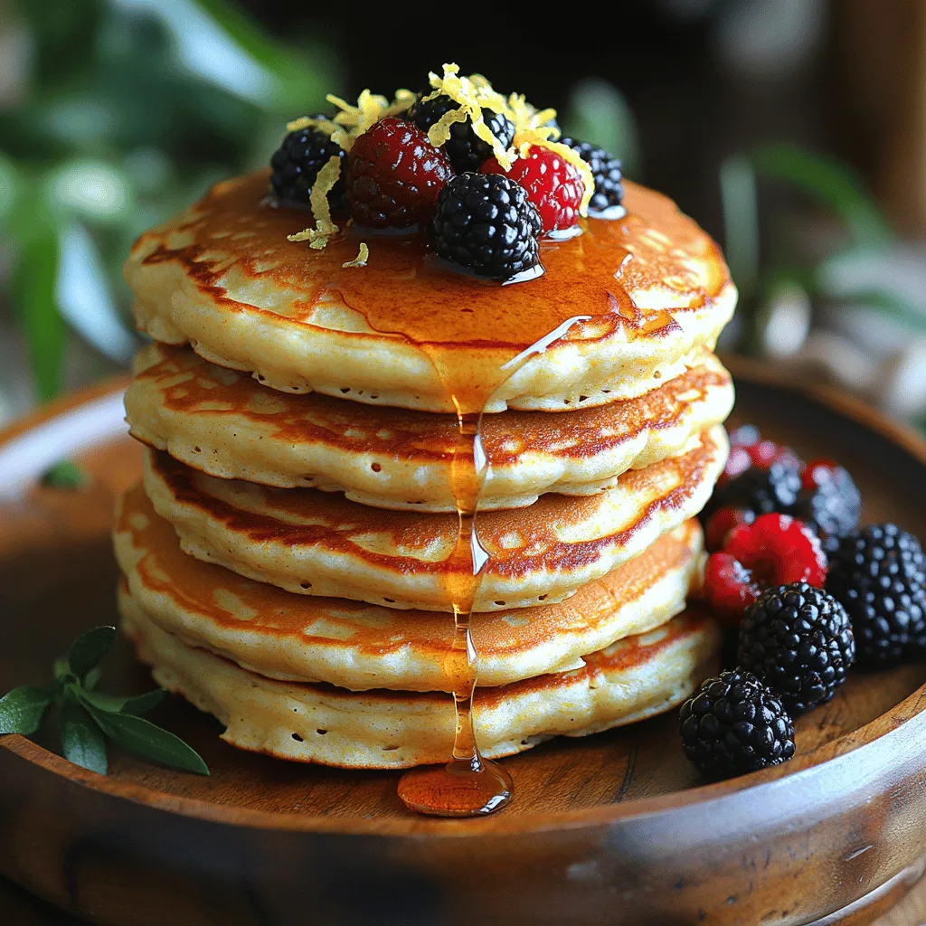 Pancakes are a beloved breakfast staple that grace tables around the world, celebrated for their versatility and comforting qualities. Whether served with a drizzle of maple syrup, a dusting of powdered sugar, or a heap of fresh berries, pancakes offer a delightful start to any day. Among the myriad of pancake variations, Zesty Lemon Ricotta Pancakes stand out with their unique twist that transforms the humble breakfast dish into a gourmet experience. The addition of ricotta cheese not only lightens the texture but also infuses each bite with a rich, creamy flavor. Paired with the bright notes of lemon, these pancakes embody a refreshing taste that can invigorate your morning routine.