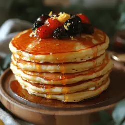 Pancakes are a beloved breakfast staple that grace tables around the world, celebrated for their versatility and comforting qualities. Whether served with a drizzle of maple syrup, a dusting of powdered sugar, or a heap of fresh berries, pancakes offer a delightful start to any day. Among the myriad of pancake variations, Zesty Lemon Ricotta Pancakes stand out with their unique twist that transforms the humble breakfast dish into a gourmet experience. The addition of ricotta cheese not only lightens the texture but also infuses each bite with a rich, creamy flavor. Paired with the bright notes of lemon, these pancakes embody a refreshing taste that can invigorate your morning routine.