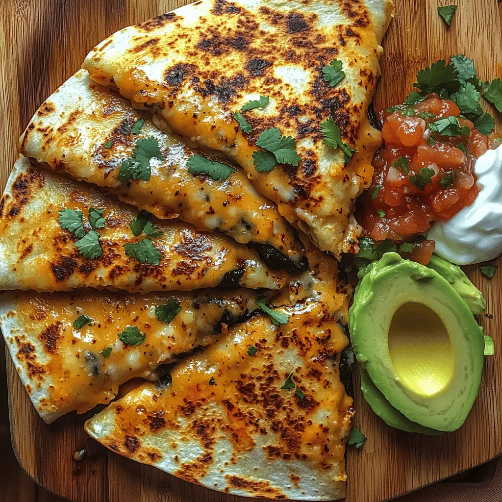 If you're looking to elevate your Mexican cooking repertoire, the Spicy Stuffed Chile Relleno Quesadilla is a must-try dish. This innovative recipe combines the classic flavors of traditional chile rellenos with the convenience and comfort of a quesadilla, resulting in a meal that is both satisfying and unique. Imagine biting into a warm, crispy tortilla filled with roasted poblano peppers, a medley of cheeses, and an explosion of spices that dance on your palate. This dish is a culinary celebration that caters to both casual family dinners and lively gatherings with friends.