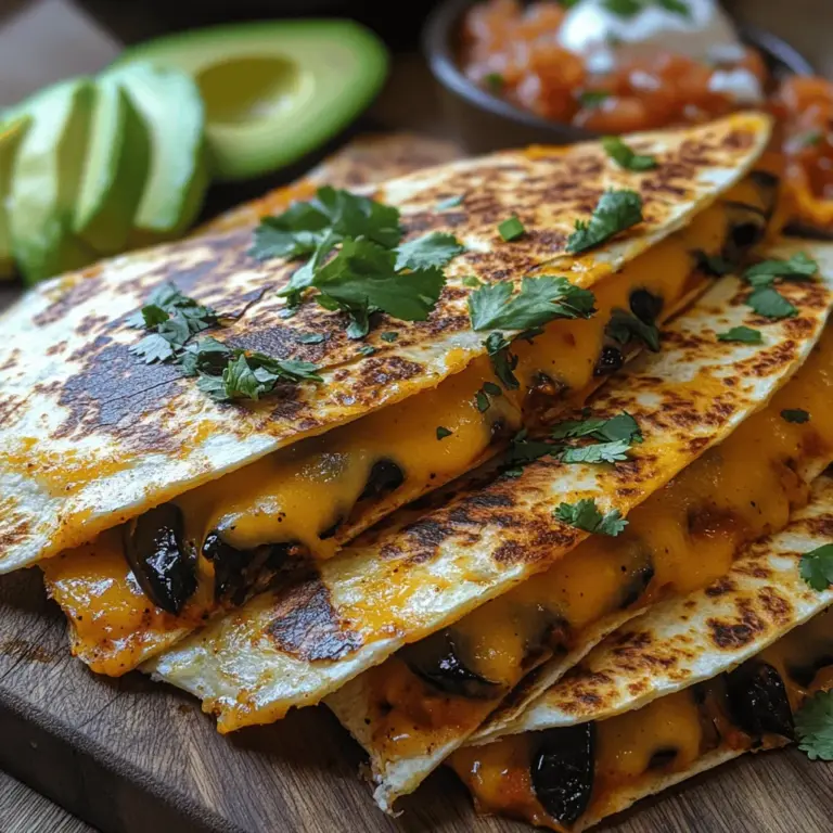 If you're looking to elevate your Mexican cooking repertoire, the Spicy Stuffed Chile Relleno Quesadilla is a must-try dish. This innovative recipe combines the classic flavors of traditional chile rellenos with the convenience and comfort of a quesadilla, resulting in a meal that is both satisfying and unique. Imagine biting into a warm, crispy tortilla filled with roasted poblano peppers, a medley of cheeses, and an explosion of spices that dance on your palate. This dish is a culinary celebration that caters to both casual family dinners and lively gatherings with friends.