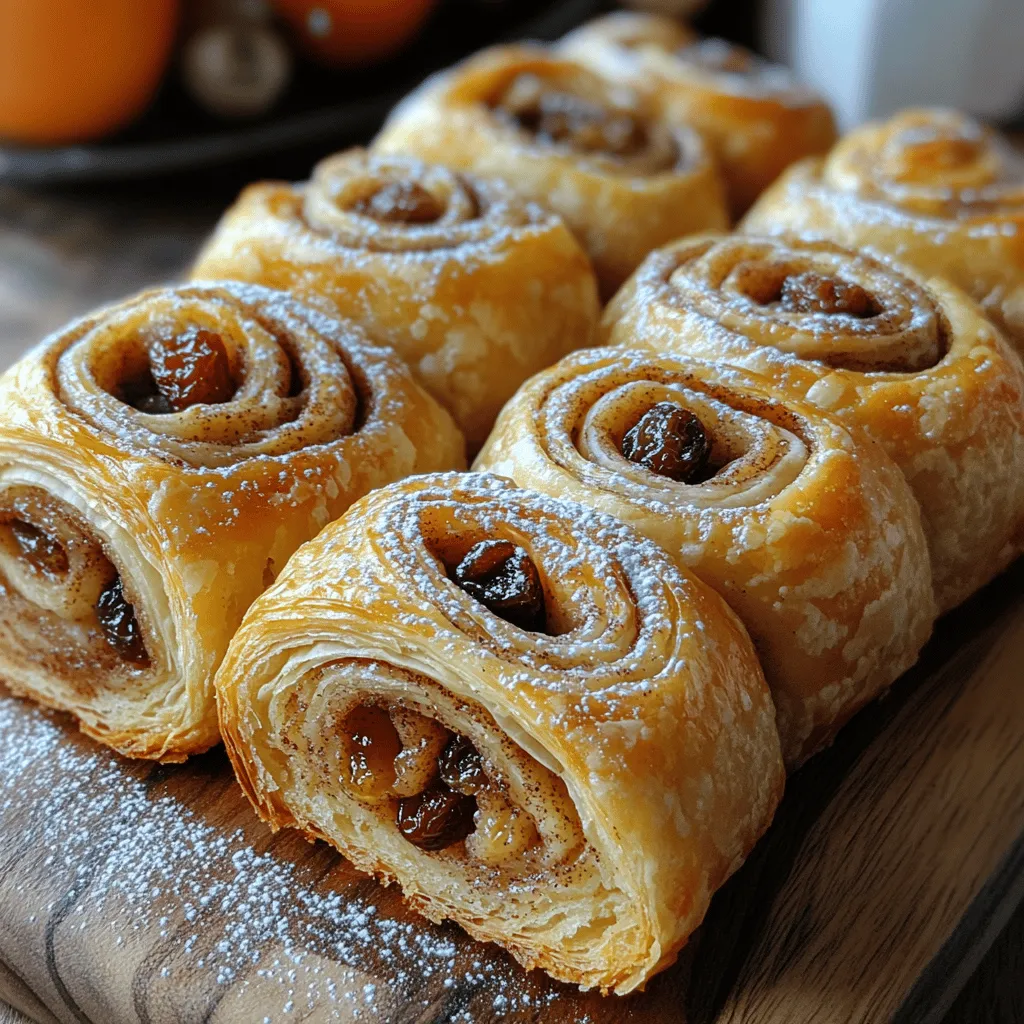Cinnamon rolls have long been a beloved comfort food, their sweet aroma wafting through kitchens and evoking memories of cozy mornings and family gatherings. These delightful pastries are known for their warm, gooey centers and soft, fluffy exteriors, making them a go-to treat for breakfast, brunch, or even dessert. But what if you could elevate this classic recipe to new heights? Enter the <strong>Cinnamon Swirl Delight Rolls</strong>, a unique twist on the traditional cinnamon roll that incorporates the light and flaky texture of puff pastry.” /></p>
</p>
<h3>Rolling Technique: How to Achieve a Tight Roll for Even Baking</h3>
</p>
<p>To ensure your Cinnamon Swirl Delight Rolls bake evenly and maintain their spiral shape, mastering the rolling technique is essential. Start with your dough on a lightly floured surface, and gently stretch it into a rectangle. Aim for about 1/4-inch thickness. This thickness will help you create a roll that is both delightful and fluffy.</p>
</p>
<p>Once your dough is shaped, spread the filling evenly across the surface, making sure to cover every inch. Begin rolling the dough from the longer side, tucking it under as you go. The key to a tight roll is to apply gentle pressure while rolling, which helps compress the layers of filling and dough together. If you encounter resistance, don’t force it; instead, take a moment to adjust your grip and continue rolling. Once you reach the end, pinch the seam to seal it securely.</p>
</p>
<h3>Cutting the Rolls: Tools and Techniques for Uniform Pieces</h3>
</p>
<p>Evenly cut rolls are crucial not only for presentation but also for ensuring uniform baking. To achieve this, you can use a sharp knife, a bench scraper, or even dental floss for a mess-free cut. If using a knife or bench scraper, ensure it is sharp and cut straight down without sawing back and forth. This technique will help prevent the rolls from squishing out their filling.</p>
</p>
<p>For a cleaner cut, use unflavored dental floss: slide it under the roll, cross the ends over the top, and pull tight to slice through the dough. Aim for approximately 1 to 1.5 inches per roll, which is an ideal size for a perfect bite. After cutting, place the rolls in a greased baking dish, leaving a little space between each one to allow for further rising and expansion during baking.</p>
</p>
<h3>Baking Process</h3>
</p>
<h4>Preheating the Oven: Importance of Achieving the Right Temperature</h4>
</p>
<p>Preheating your oven is a crucial step that sets the stage for perfect Cinnamon Swirl Delight Rolls. The optimal baking temperature for these rolls is usually around 350°F (175°C). Preheating ensures that the rolls will rise properly and develop a beautifully golden crust. If your oven is not hot enough, the rolls may turn out doughy or unevenly baked.</p>
</p>
<h4>Egg Wash: Explanation of Its Function and How It Enhances Appearance</h4>
</p>
<p>Applying an egg wash before baking is a simple yet effective way to achieve a glossy, appealing finish on your rolls. To create an egg wash, whisk together one egg with a tablespoon of milk or water. Brush this mixture gently over the tops of the rolls just before they go into the oven. The egg wash will give your rolls a beautiful golden sheen, making them visually enticing when served.</p>
</p>
<h4>Baking Tips: Monitoring Doneness and Achieving the Perfect Golden Color</h4>
</p>
<p>As your rolls bake, keep an eye on their color and texture. The goal is a deep golden brown on top, which may take around 20-25 minutes depending on your oven’s specifics. To check for doneness, gently tap the top of a roll; it should sound hollow. Alternatively, you can insert a toothpick into the center of a roll—if it comes out clean, they are ready.</p>
</p>
<h4>Cooling Process: Optimal Ways to Cool the Rolls to Maintain Texture</h4>
</p>
<p>After your rolls have finished baking, it’s important to let them cool correctly to preserve their fluffy texture. Transfer the rolls to a wire rack as soon as they come out of the oven. Cooling on a rack allows air to circulate around them, preventing moisture build-up that can lead to sogginess. Allow them to cool for at least 10-15 minutes before serving, which will help maintain their structural integrity.</p>
</p>
<h3>Serving Suggestions</h3>
</p>
<h4>Best Ways to Serve Cinnamon Swirl Delight Rolls</h4>
</p>
<p>Cinnamon Swirl Delight Rolls can be served warm or at room temperature. For a delightful breakfast or brunch treat, pair them with a smear of cream cheese frosting or a simple glaze made from powdered sugar and milk. They also make a fantastic snack or dessert when served with a side of fresh fruit or yogurt.</p>
</p>
<h4>Pairing Ideas: Drinks and Sides That Complement the Rolls</h4>
</p>
<p>To elevate your dining experience, consider pairing these rolls with beverages that balance their sweetness. A robust cup of coffee or tea enhances the flavors beautifully. For a refreshing twist, serve them alongside fresh-squeezed orange juice or a chai latte. If you want to present a more decadent spread, a scoop of vanilla ice cream or a dollop of whipped cream can turn your rolls into a truly indulgent dessert.</p>
</p>
<h4>Presentation Tips for Special Occasions</h4>
</p>
<p>For special occasions, consider arranging your Cinnamon Swirl Delight Rolls on a decorative platter, dusting them lightly with powdered sugar for an elegant finish. You could also garnish the platter with fresh berries or mint leaves for a pop of color. If you’re making these rolls for a holiday gathering, placing them in a festive basket lined with a holiday-themed napkin can create a warm and inviting presentation.</p>
</p>
<h3>Variations of Cinnamon Swirl Delight Rolls</h3>
</p>
<h4>Creative Twists on the Classic Recipe</h4>
</p>
<p>While the classic Cinnamon Swirl Delight Rolls are delicious on their own, there are plenty of creative twists you can explore. For a nutty addition, consider incorporating chopped pecans or walnuts into the filling. This adds texture and flavor, making each bite even more delightful.</p>
</p>
<h4>Flavor Variations: Adding Spices Like Nutmeg or Cardamom</h4>
</p>
<p>Experimenting with spices can elevate the flavor profile of your rolls. Adding a pinch of nutmeg or cardamom to the cinnamon filling can introduce a delightful warmth and complexity. These spices complement the sweetness of the cinnamon and enhance the overall aroma of your baked goods.</p>
</p>
<h4>Incorporating Fruits or Chocolate</h4>
</p>
<p>For a fruity twist, consider adding raisins, dried cranberries, or chopped apples into the filling. These additions not only provide a burst of flavor but also add moisture to the rolls. Alternatively, for chocolate lovers, swirl in some chocolate chips or cocoa powder into the filling for a rich, indulgent twist on the classic recipe.</p>
</p>
<h4>Seasonal Adaptations: Ideas for Festive Occasions</h4>
</p>
<p>For seasonal adaptations, consider infusing your rolls with flavors that reflect the time of year. In the fall, you might add pumpkin puree and spices like allspice or ginger for a seasonal treat. During the winter holidays, a hint of peppermint extract can create a refreshing twist that is perfect for festive gatherings.</p>
</p>
<h3>Nutritional Information</h3>
</p>
<h4>Overview of the Nutritional Content of Each Roll</h4>
</p>
<p>Homemade Cinnamon Swirl Delight Rolls are not only indulgent but can also be a part of a balanced diet when enjoyed in moderation. Each roll typically contains approximately 200-250 calories, depending on the size and ingredients used. They are a good source of carbohydrates, which provide energy, and when paired with nut toppings, they can also offer healthy fats and protein.</p>
</p>
<h4>Discussion on Moderation and Balance in Indulgent Treats</h4>
</p>
<p>While these rolls are delicious, it’s important to enjoy them mindfully. Savoring one or two as part of a well-rounded meal can satisfy your sweet tooth without derailing your dietary goals. Pairing them with protein-rich foods, like yogurt or a smoothie, can also help create a balanced breakfast or snack.</p>
</p>
<h3>Conclusion</h3>
</p>
<p>Cinnamon Swirl Delight Rolls embody the charm of homemade baking, filling your kitchen with their irresistible aroma and warmth. The simplicity of the recipe allows for creativity, whether you stick to the classic version or explore exciting variations. Each step, from mastering the rolling technique to achieving that perfect golden hue, contributes to the joy of creating these delightful treats.</p>
</p>
<p>We encourage you to try making Cinnamon Swirl Delight Rolls in your own kitchen. Share your experiences, variations, and any special memories you create while enjoying them with friends and family. The joy of homemade treats goes beyond taste; they create lasting memories and moments of togetherness that are truly priceless.</p>
</div>