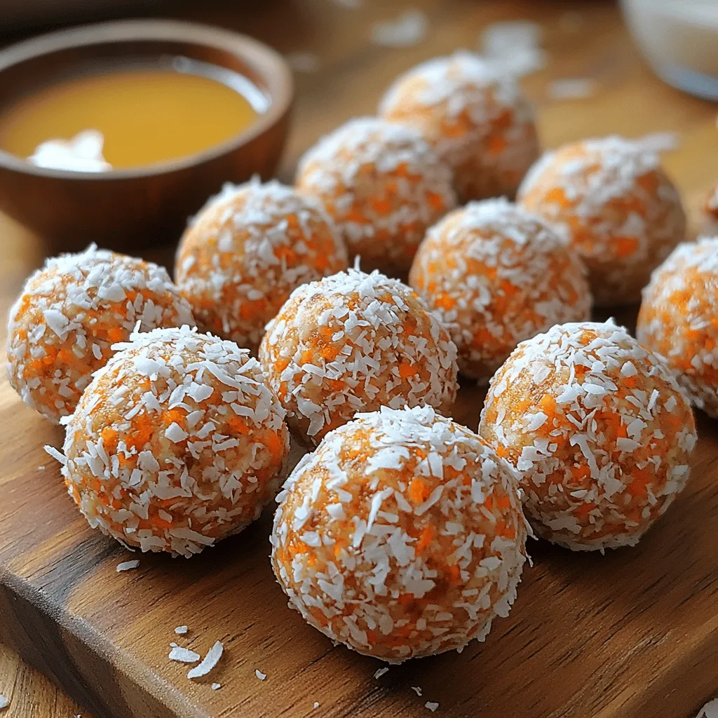 Carrot Cake Energy Balls are the perfect blend of taste and nutrition, making them an ideal choice for health-conscious individuals and dessert lovers alike. These energy balls encapsulate everything you love about classic carrot cake—think warm spices, sweet carrots, and a hint of nuttiness—while transforming it into a healthy snack that can be enjoyed at any time of the day. The combination of oats, carrots, almond butter, and dates creates a satisfying treat that not only satisfies sweet cravings but also nourishes your body with essential vitamins and minerals.