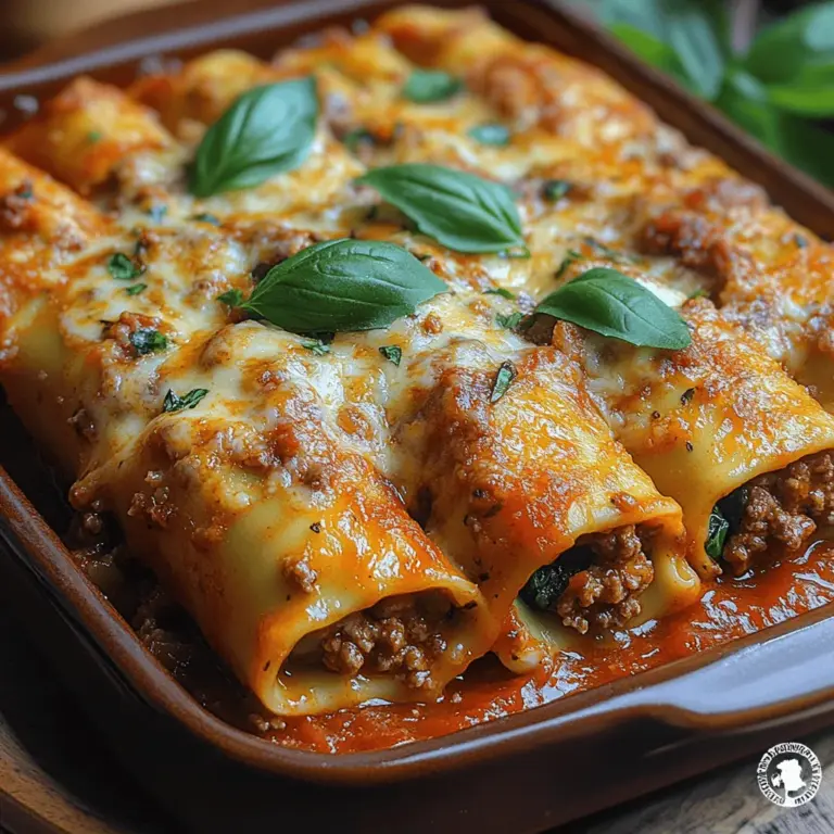 Savory Baked Beef Cannelloni is a dish that truly embodies comfort and warmth, making it a favorite in homes around the world. Cannelloni, with its large pasta tubes filled to the brim with rich and flavorful fillings, offers a delightful way to enjoy a hearty meal. This Italian classic not only satisfies hunger but also brings a sense of togetherness, perfect for family dinners and gatherings with friends.