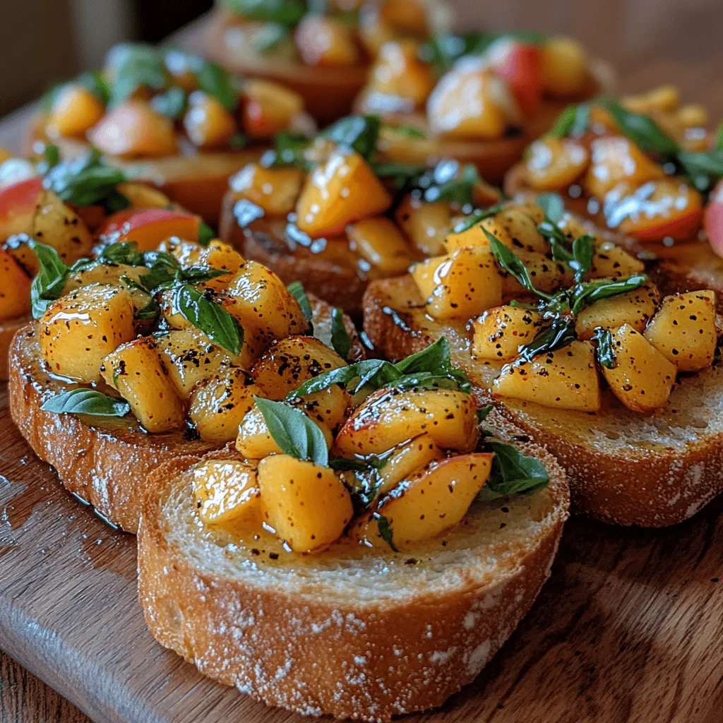 Toasting the baguette slices is a crucial step in crafting the perfect Fresh Peach Bruschetta. The ideal toast should be crispy on the outside while remaining soft and airy on the inside. There are two primary methods for achieving this delightful texture: using an oven or a grill.