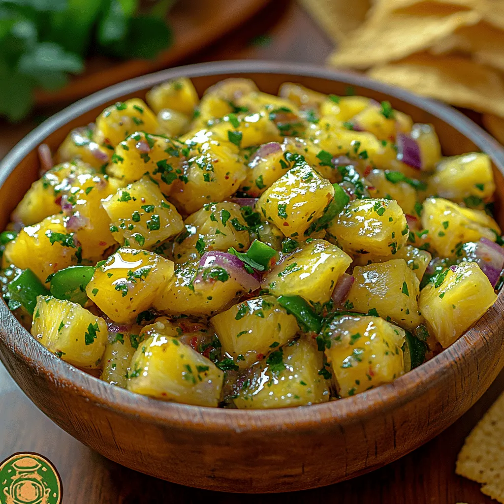 Fresh pineapple is the star of this salsa, providing a natural sweetness that balances the heat of the jalapeño. This tropical fruit is packed with vitamins and minerals, making it an excellent choice for a health-conscious diet. Pineapples are rich in vitamin C, which supports a healthy immune system, and bromelain, an enzyme that aids digestion and may help reduce inflammation.
