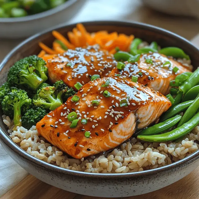 In the world of quick, nutritious meals, few dishes are as satisfying as a Teriyaki Salmon Bowl. This recipe brings together the rich, flaky texture of salmon, the wholesome goodness of brown rice, and a vibrant array of colorful vegetables, all drizzled in a delectable homemade teriyaki sauce. Whether you’re looking for a weeknight dinner solution or a meal prep option, these bowls are easy to prepare and packed with flavor. With the rise of healthy eating trends, teriyaki salmon bowls have become a favorite among health-conscious individuals who don’t want to compromise on taste.