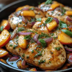 When cooking, especially during the summer, the importance of using fresh, seasonal ingredients cannot be overstated. Seasonal produce is at its peak in flavor, nutrition, and vibrancy, making it a fantastic choice for any culinary endeavor. In the case of the Basil Peach Chicken Skillet, the star ingredients—peaches and basil—add depth and character to the dish.