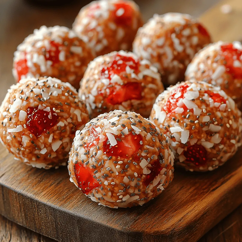 In today's health-conscious world, energy balls have emerged as a popular snack option for those seeking a quick and nutritious pick-me-up. These bite-sized delights are not only portable and easy to make, but they also pack a serious nutritional punch. Among the myriad of flavors and combinations, Strawberry Coconut Energy Balls stand out as a vibrant and delicious treat that combines the sweetness of strawberries with the rich, tropical essence of coconut.