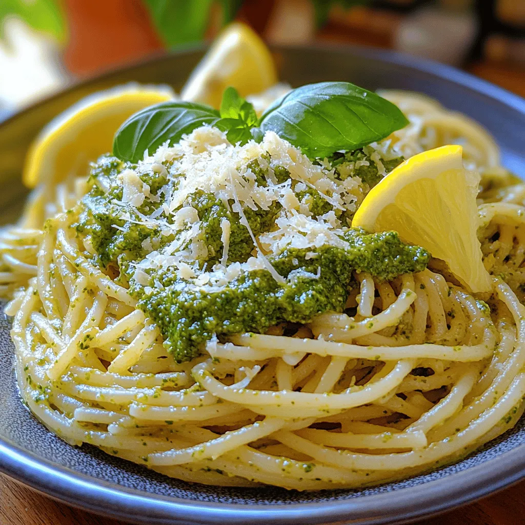 Spaghetti with Lemon Basil Pesto is a dish that tantalizes the taste buds, bringing together the vibrant flavors of fresh basil, zesty lemon, and rich Parmesan cheese. This delightful combination creates a symphony of taste that makes every bite a celebration of culinary excellence. Whether you're cooking for a special occasion or simply looking to elevate your midweek meal, this dish is sure to impress.