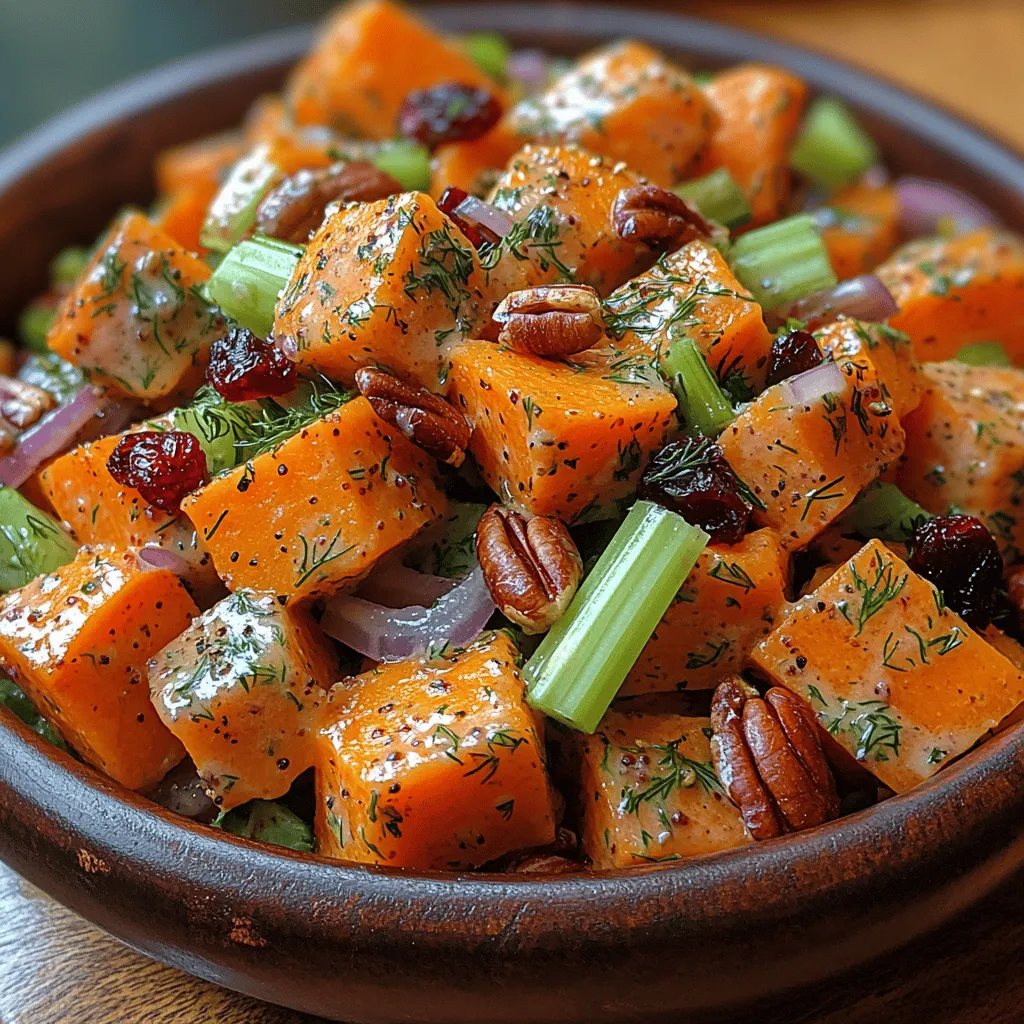 Welcome to a culinary adventure that celebrates one of nature's sweetest treasures: the sweet potato. The Creamy Dreamy Sweet Potato Salad is not just a dish; it’s a delightful blend of flavors and textures that makes it an ideal choice for gatherings, picnics, or as a hearty side at any meal. This salad is truly the embodiment of comfort food, bringing together the natural sweetness of sweet potatoes with a creamy dressing that elevates its taste to new heights.