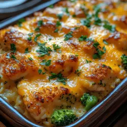 Cheesy Bliss: Broccoli Chicken & Rice Casserole