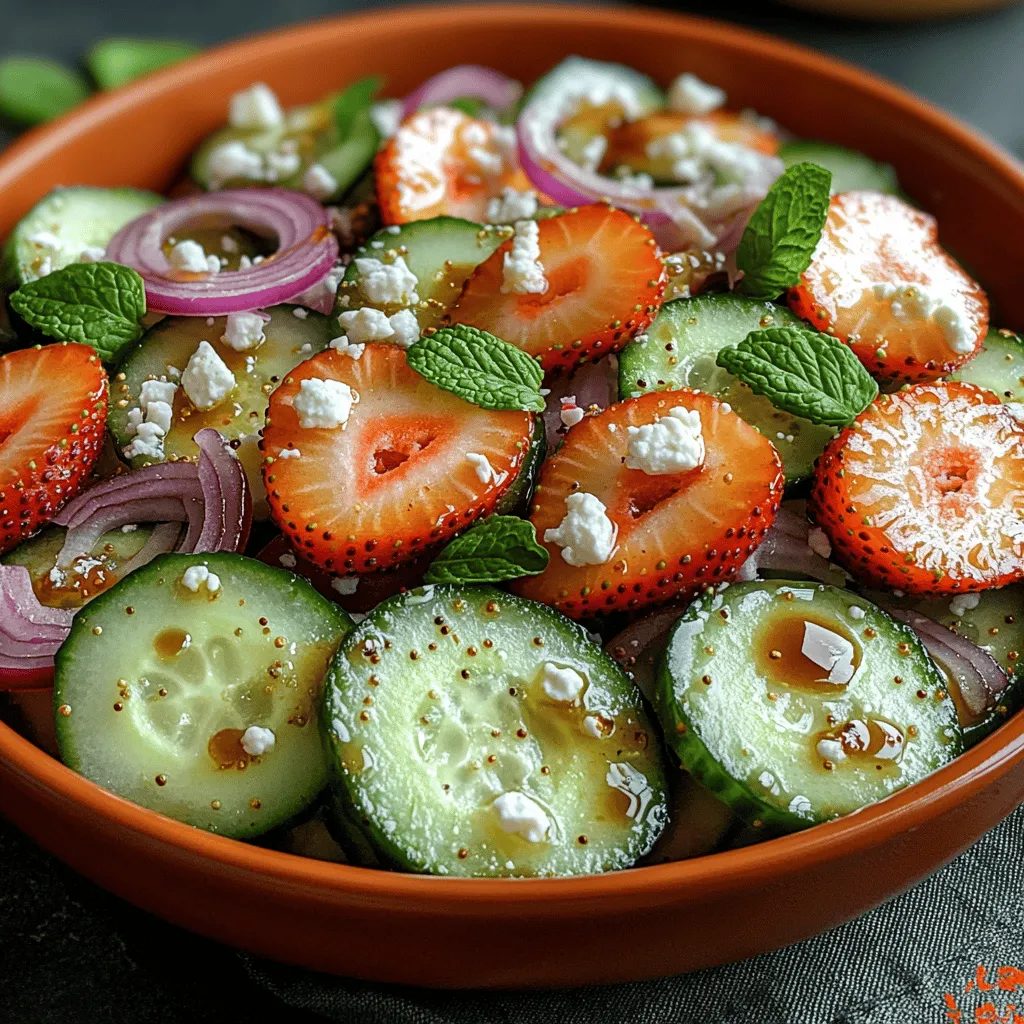 To craft the perfect Cucumber Strawberry Salad, it’s essential to understand the role of each ingredient. Each component not only adds its unique flavor but also contributes to the overall nutritional value of the dish.