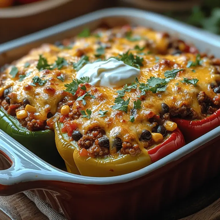 Chili cheese stuffed peppers are a delightful culinary creation that combines the vibrant flavors of chili with the comforting goodness of melted cheese, all encased in a tender, juicy bell pepper. This dish is not only visually appealing with its array of colors but also incredibly versatile, making it a popular choice for families and gatherings alike. Whether you serve them as a hearty main course, a side dish, or even as party appetizers, stuffed peppers can easily adapt to suit various tastes and dietary preferences.