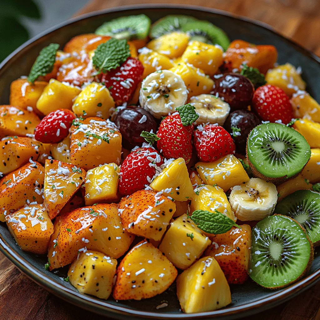 As the sun shines brightly and the temperatures rise, there's nothing quite as refreshing as a vibrant fruit salad. Fruit salads are not only a feast for the eyes but also a delightful treat for the palate, especially during warm weather. They offer a perfect blend of flavors, colors, and textures, making them an ideal choice for any occasion. Among the myriad of fruit salad options, the Tropical Paradise Fruit Salad stands out for its dazzling array of tropical fruits and its invigorating taste.