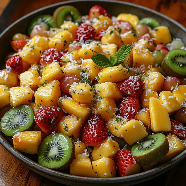 As the sun shines brightly and the temperatures rise, there's nothing quite as refreshing as a vibrant fruit salad. Fruit salads are not only a feast for the eyes but also a delightful treat for the palate, especially during warm weather. They offer a perfect blend of flavors, colors, and textures, making them an ideal choice for any occasion. Among the myriad of fruit salad options, the Tropical Paradise Fruit Salad stands out for its dazzling array of tropical fruits and its invigorating taste.
