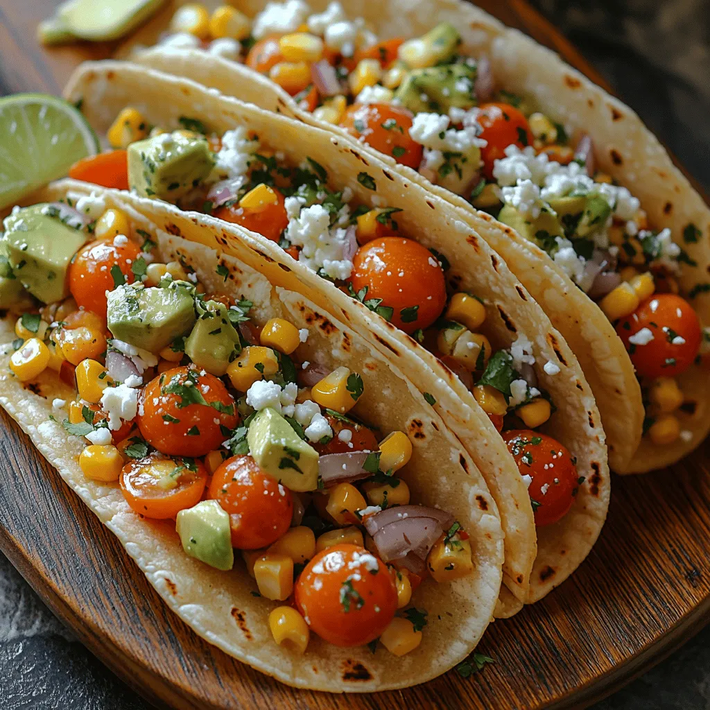 Tacos have become a beloved staple in cuisines around the world, transcending borders and cultural barriers to delight palates in diverse settings. From traditional street stands in Mexico to upscale restaurants in cities like Los Angeles and New York, the taco has evolved into a canvas for culinary creativity. Among the many variations, Sweet Corn & Tomato Tacos stand out as a fresh, vibrant dish that captures the essence of summer produce while providing a burst of flavor in every bite. This recipe is not just a delightful addition to your dining table; it embodies the spirit of seasonal eating, showcasing the best of what nature has to offer.