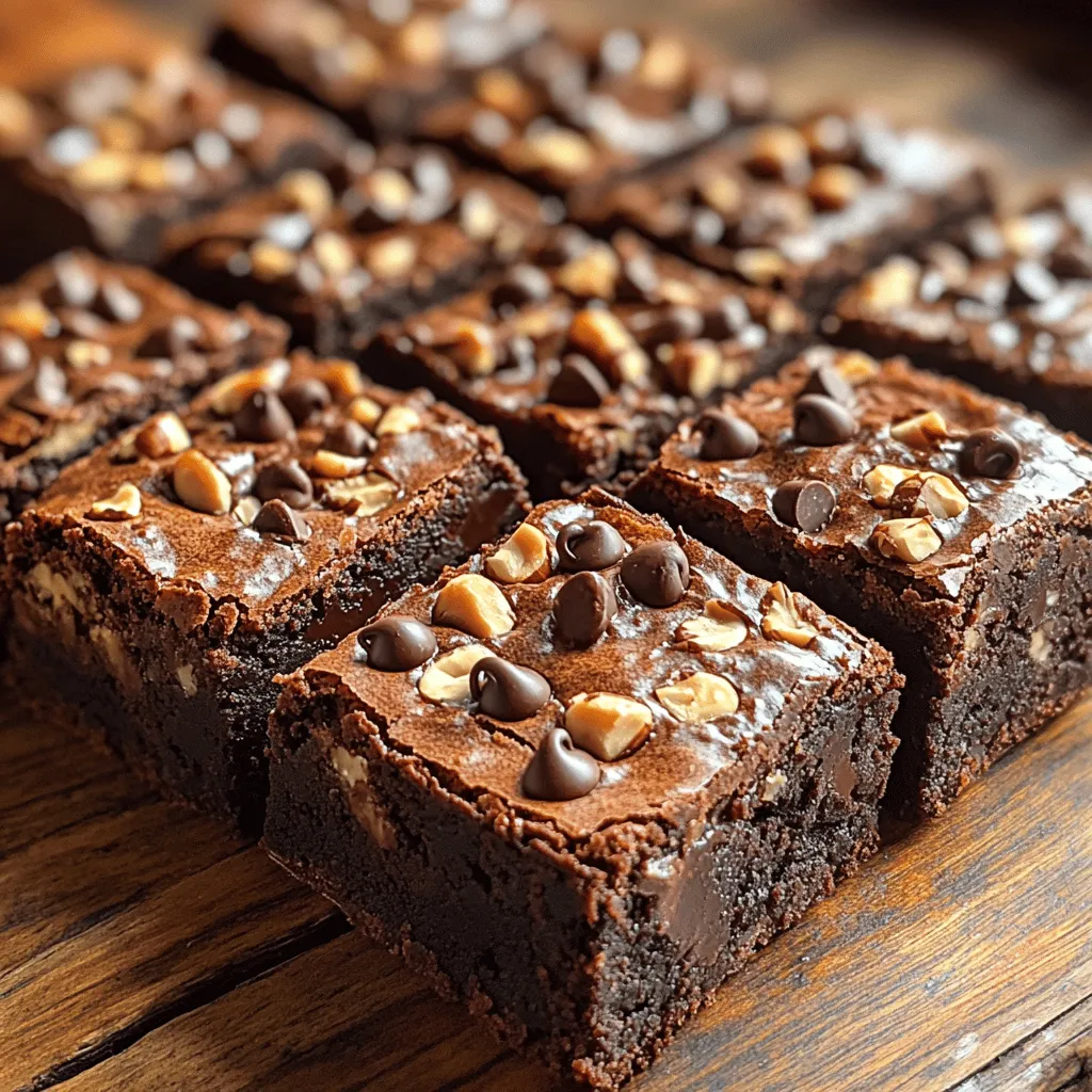 In the realm of desserts, few treats can rival the decadent delight of chocolate brownies. These rich, fudgy confections have captivated the hearts of dessert lovers worldwide, offering a perfect blend of gooey texture and intense chocolate flavor. Among the myriad of brownie variations, the <strong>Decadent Chocolate Hazelnut Fudgy Brownies</strong> stand out, thanks to the irresistible combination of Nutella and crunchy hazelnuts. This unique twist not only elevates the flavor profile but also adds a delightful texture that chocolate enthusiasts crave.” /></p>
</p>
<h3>Mixing Wet Ingredients: Techniques for Achieving a Smooth Batter</h3>
</p>
<p>Creating the perfect fudgy brownie starts with mastering the wet ingredients. Begin by melting the butter in a saucepan over low heat. This gentle treatment ensures that the butter is smooth and perfectly melted without any risk of burning. Once melted, remove the saucepan from the heat and let it cool slightly before adding the sugars.</p>
</p>
<p>In a separate bowl, whisk together the eggs and vanilla extract until well combined. This step is crucial as it incorporates air into the mixture, which contributes to the brownie’s texture. Slowly add the melted butter to the egg mixture while whisking continuously. The goal is to create a smooth and homogenous batter free of lumps. Ensure that the butter is not too hot when added; otherwise, it can cook the eggs, leading to a scrambled texture.</p>
</p>
<h3>Adding Sugars: Achieving a Glossy Texture</h3>
</p>
<p>Next, introduce the sugars to the wet mixture. Use a combination of granulated sugar and brown sugar for a rich flavor and a glossy finish. Brown sugar adds moisture and a deeper caramel flavor, while granulated sugar contributes to the crisp top layer of the brownies. Mix the sugars in well, ensuring they dissolve completely into the wet ingredients. This mixture should appear glossy and smooth, indicating that the sugars are well incorporated, which is essential for achieving that coveted fudgy brownie consistency.</p>
</p>
<h3>Incorporating Dry Ingredients: Tips for Avoiding Overmixing</h3>
</p>
<p>Once your wet ingredients are perfectly blended, it’s time to shift your focus to the dry ingredients. In a separate bowl, whisk together the all-purpose flour, cocoa powder, baking powder, and a pinch of salt. This step ensures even distribution of the leavening agents and contributes to the overall flavor profile of the brownies.</p>
</p>
<p>When adding the dry ingredients to the wet mixture, do so in increments. Gently fold the dry ingredients into the wet ingredients using a spatula or wooden spoon. Be careful not to overmix; this can lead to a tough brownie. Mix until just combined, allowing for a few flour streaks to remain. The key here is to maintain a delicate balance — you want a well-mixed batter without overworking the gluten in the flour.</p>
</p>
<h3>Enhancing with Extras: Creative Possibilities with Chocolate Chips and Nuts</h3>
</p>
<p>Now that you have a beautiful brownie batter, it’s time to enhance its flavor and texture. Fold in chocolate chips and chopped hazelnuts, which will add delightful bursts of flavor and a satisfying crunch. You can use semi-sweet chocolate chips for a classic taste or opt for dark chocolate chips for a richer profile. If you’re feeling adventurous, consider adding white chocolate chips or even a swirl of Nutella for an indulgent twist.</p>
</p>
<p>The amount of chocolate chips and nuts is flexible; you can adjust based on your preference. For a more decadent experience, feel free to increase the quantities or even add a sprinkle of sea salt on top before baking to enhance the sweetness of the chocolate. These additions will elevate your fudgy brownies from ordinary to extraordinary.</p>
</p>
<h3>Baking to Perfection: Indicators of Doneness for Fudgy Brownies</h3>
</p>
<p>Baking your brownies is a crucial step in the process. Preheat your oven to 350°F (175°C) and prepare your baking pan by greasing it or lining it with parchment paper. This will help the brownies release easily once they are baked. Pour the brownie batter into the pan, spreading it evenly with a spatula.</p>
</p>
<p>The baking time for fudgy brownies typically ranges from 20 to 25 minutes. To check for doneness, use a toothpick inserted into the center of the brownies. For fudgy brownies, you want the toothpick to come out with a few moist crumbs attached, not completely clean. This indicates that the brownies are baked but still retain that rich, fudgy texture. Avoid overbaking to prevent a dry, crumbly result. Once done, remove them from the oven and let them cool in the pan for about 10 minutes before transferring them to a wire rack.</p>
</p>
<h3>Cooling and Serving: Importance of Cooling for Texture</h3>
</p>
<p>Cooling your brownies is essential for achieving the perfect texture. Allow them to cool in the pan for about 10 to 15 minutes before transferring to a wire rack. This cooling period helps them set, making them easier to cut into squares without falling apart. Resist the temptation to cut into them while they are still warm; patience will reward you with cleaner edges and a better presentation.</p>
</p>
<p>For serving, cut brownies into squares or rectangles, depending on your preference. The rich, dark color and fudgy texture will be evident, promising a delightful experience for anyone lucky enough to indulge.</p>
</p>
<h3>The Perfect Pairing: Serving Suggestions</h3>
</p>
<p>To elevate your brownie experience even further, consider these delightful serving suggestions:</p>
</p>
<p>– <strong>Pairing with Ice Cream or Whipped Cream</strong>: There’s nothing like a warm fudgy brownie topped with a scoop of vanilla ice cream or a dollop of freshly whipped cream. The contrast between the warm brownie and the cool ice cream creates a heavenly dessert experience. For added flair, drizzle with chocolate or caramel sauce to truly make it a dessert à la mode.</p>
</p>
<p>– <strong>Serving with Fresh Fruits</strong>: Fresh fruits can provide a refreshing contrast to the richness of the brownies. Sliced strawberries, raspberries, or a medley of berries not only add a pop of color but also a burst of freshness that complements the dense chocolate flavor beautifully.</p>
</p>
<p>– <strong>Enjoying with a Cup of Coffee or Tea</strong>: Pairing these brownies with a hot beverage can enhance your tasting experience. The richness of the chocolate pairs wonderfully with a cup of coffee or a soothing herbal tea. Consider a rich espresso or a light chamomile tea for a comforting treat.</p>
</p>
<h3>Storing and Freezing Brownies</h3>
</p>
<p>To keep your brownies fresh and delicious for days, follow these best practices:</p>
</p>
<p>– <strong>Best Practices for Keeping Brownies Fresh</strong>: Store your cooled brownies in an airtight container at room temperature. Layer them between sheets of parchment paper to prevent sticking. If stored correctly, they can last up to a week, retaining their fudgy texture.</p>
</p>
<p>– <strong>How to Freeze and Reheat Brownies</strong>: For longer storage, brownies freeze exceptionally well. Cut them into squares and wrap each piece individually in plastic wrap, followed by aluminum foil. Place them in a freezer-safe container or a resealable plastic bag. They can be frozen for up to three months. To enjoy, simply thaw them at room temperature or reheat in the microwave for a few seconds to restore their fudgy goodness.</p>
</p>
<h3>The Joy of Baking with Family and Friends</h3>
</p>
<p>Baking is not just about creating delicious treats; it’s also an opportunity to bond with family and friends. Involve your loved ones in the brownie-making process for a fun and engaging activity. Assign tasks like measuring ingredients, mixing, or pouring the batter into the pan. Sharing the experience makes it more enjoyable and can lead to lasting memories.</p>
</p>
<p>Additionally, gifting these brownies to friends and family can be a heartfelt gesture. Whether it’s a birthday, holiday, or just because, sharing your homemade treats is a wonderful way to show love and appreciation. The simple act of baking together or sharing baked goods can strengthen connections and create joy.</p>
</p>
<h3>Conclusion</h3>
</p>
<p>Making and enjoying Decadent Chocolate Hazelnut Fudgy Brownies is not just a culinary endeavor; it’s an experience filled with warmth and indulgence. This simple yet luxurious recipe offers a rich chocolate treat that satisfies even the most discerning dessert lovers. With the right techniques and a little creativity, you can create a batch of brownies that are sure to impress.</p>
</p>
<p>Embrace your inner baker and dive into this delightful chocolate creation. Whether you choose to savor them alone, share with others, or create lasting memories in the kitchen, these brownies are sure to bring joy and satisfaction. So preheat your oven, gather your ingredients, and indulge in the bliss of fudgy brownies that are simply irresistible.</p>
</div>