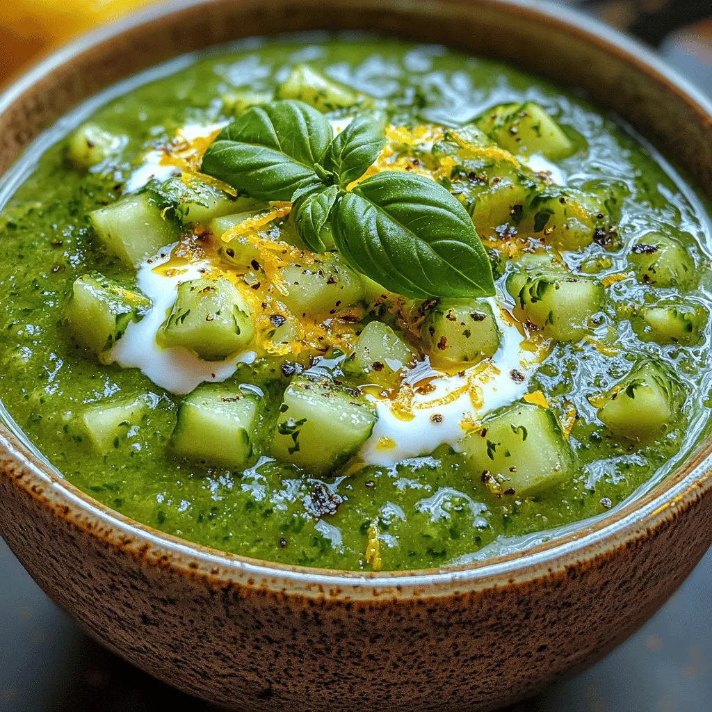 As the sun shines brightly and the temperatures rise, the craving for light, refreshing meals becomes more pronounced. Summer soups, in particular, are a fantastic way to enjoy seasonal produce while keeping meals light and satisfying. Among the many delightful options, <strong>Lemon Basil Bliss</strong> stands out as a vibrant and invigorating choice that captures the essence of summer in every spoonful.” /></p>
</p>
<h3>Seasoning to Taste</h3>
</p>
<p>One of the most crucial steps in creating the perfect Lemon Basil Bliss is the seasoning. Tasting and adjusting the flavors to your preference is not just recommended; it’s a vital part of the cooking process. As you blend the ingredients, take a moment to taste your soup. This interactive process allows you to find the ideal balance of acidity from the lemon, the freshness of the basil, and the subtle sweetness of the vegetables.</p>
</p>
<p>If you find it too tart, consider adding a pinch of sugar or a drizzle of honey to mellow the flavors. Conversely, if it lacks brightness, a few more drops of lemon juice can elevate the dish significantly. Don’t hesitate to sprinkle in a bit more salt or black pepper if needed. Remember, seasoning is subjective, and the goal is to create a soup that resonates with your palate.</p>
</p>
<h3>Chilling the Soup</h3>
</p>
<p>Once you’ve perfected the flavor, it’s time to chill your Lemon Basil Bliss. Chilling the soup not only enhances its refreshing qualities but also allows the flavors to meld beautifully. Ideally, transfer the soup to an airtight container and refrigerate it for at least two hours, or even overnight if time allows.</p>
</p>
<p>This chilling period ensures the basil’s fragrance fully infuses the soup, creating a harmonious blend of flavors. When you serve it cold, the soup becomes a delightful experience, especially during the warmer months. The coolness of the soup can be invigorating, making it an excellent appetizer or a light meal.</p>
</p>
<h3>Serving Suggestions</h3>
</p>
<p>Presentation can elevate your Lemon Basil Bliss from simple to stunning. When ready to serve, ladle the chilled soup into bowls or elegant cups. For an attractive garnish, consider adding a sprig of fresh basil or a twist of lemon zest atop each serving. A drizzle of high-quality olive oil can also add a touch of sophistication while enriching the flavor.</p>
</p>
<p>For an added element of texture, finely chop some toasted pine nuts or sprinkle some croutons on top. This not only enhances the visual appeal but also provides a satisfying crunch that contrasts beautifully with the smoothness of the soup.</p>
</p>
<h4>Flavor Pairings and Serving Suggestions</h4>
</p>
<p>Lemon Basil Bliss pairs brilliantly with a variety of dishes that complement its fresh, zesty profile. Start your meal with a light arugula salad dressed in a simple vinaigrette. The peppery notes of arugula can enhance the brightness of the soup while providing a lovely contrast.</p>
</p>
<p>Crusty bread, such as a warm baguette or ciabatta, is perfect for dipping and soaking up any remaining soup. This addition can turn your dish into a more hearty meal, perfect for lunch or a light dinner.</p>
</p>
<p>If you’re looking to incorporate protein, consider serving the soup alongside grilled shrimp or poached salmon. The delicate flavors of seafood will harmonize beautifully with the vibrant lemon and basil notes, creating a well-rounded dining experience.</p>
</p>
<p>For beverages, sparkling water with a slice of lemon can refresh the palate, while a glass of light white wine, such as Sauvignon Blanc or Pinot Grigio, will enhance the meal’s overall brightness.</p>
</p>
<h3>Nutritional Benefits of Lemon Basil Bliss</h3>
</p>
<p>Lemon Basil Bliss is not just a treat for your taste buds; it’s also packed with nutritional benefits. The primary ingredients – fresh basil, lemon, and vegetables – are low in calories yet rich in essential vitamins and minerals. Basil is known for its anti-inflammatory properties and is a good source of vitamin K, which is crucial for bone health.</p>
</p>
<p>The soup is naturally vegetarian and gluten-free, making it an excellent choice for a variety of dietary preferences. The use of fresh vegetables contributes to your daily recommended intake of vitamins A and C, while the lemon juice provides a boost of antioxidants.</p>
</p>
<p>This low-calorie dish can be a great addition to a balanced diet, serving as a light meal option that doesn’t compromise on flavor. Whether enjoyed as a starter or a main dish, Lemon Basil Bliss helps you embrace healthy eating without sacrificing enjoyment.</p>
</p>
<h3>The Versatility of the Recipe</h3>
</p>
<p>One of the standout features of Lemon Basil Bliss is its versatility. This recipe can be easily adapted to cater to different tastes or dietary needs. For a creamier texture, consider adding ripe avocados to the soup. Simply blend them in along with the other ingredients for a richer consistency that still retains the refreshing qualities of the original soup.</p>
</p>
<p>If you want to explore different flavor profiles, substitute the basil with fresh mint or cilantro for a unique twist. Each herb brings its own distinct flavor, allowing you to customize the soup to your liking.</p>
</p>
<p>Additionally, this soup can be enjoyed in various settings – as a starter for a dinner party, a light main dish on a hot summer day, or even as a quick snack during the afternoon. Its adaptability makes it a valuable recipe in any cook’s repertoire.</p>
</p>
<h3>Conclusion</h3>
</p>
<p>Lemon Basil Bliss is not just a refreshing dish; it’s a nutritious and versatile option perfect for many occasions. Its vibrant flavors capture the essence of summer, making it an ideal recipe to embrace the season’s bounty. Whether enjoyed as a starter, paired with a light salad, or as a main dish, this soup offers a delightful culinary experience that satisfies both the palate and the body.</p>
</p>
<p>Encouraging readers to make this easy-to-follow recipe will not only allow them to enjoy its bright flavors but also reap its health benefits. So, gather your ingredients, embrace the vibrant tastes, and experience the joy of creating and savoring Lemon Basil Bliss.</p>
</div>