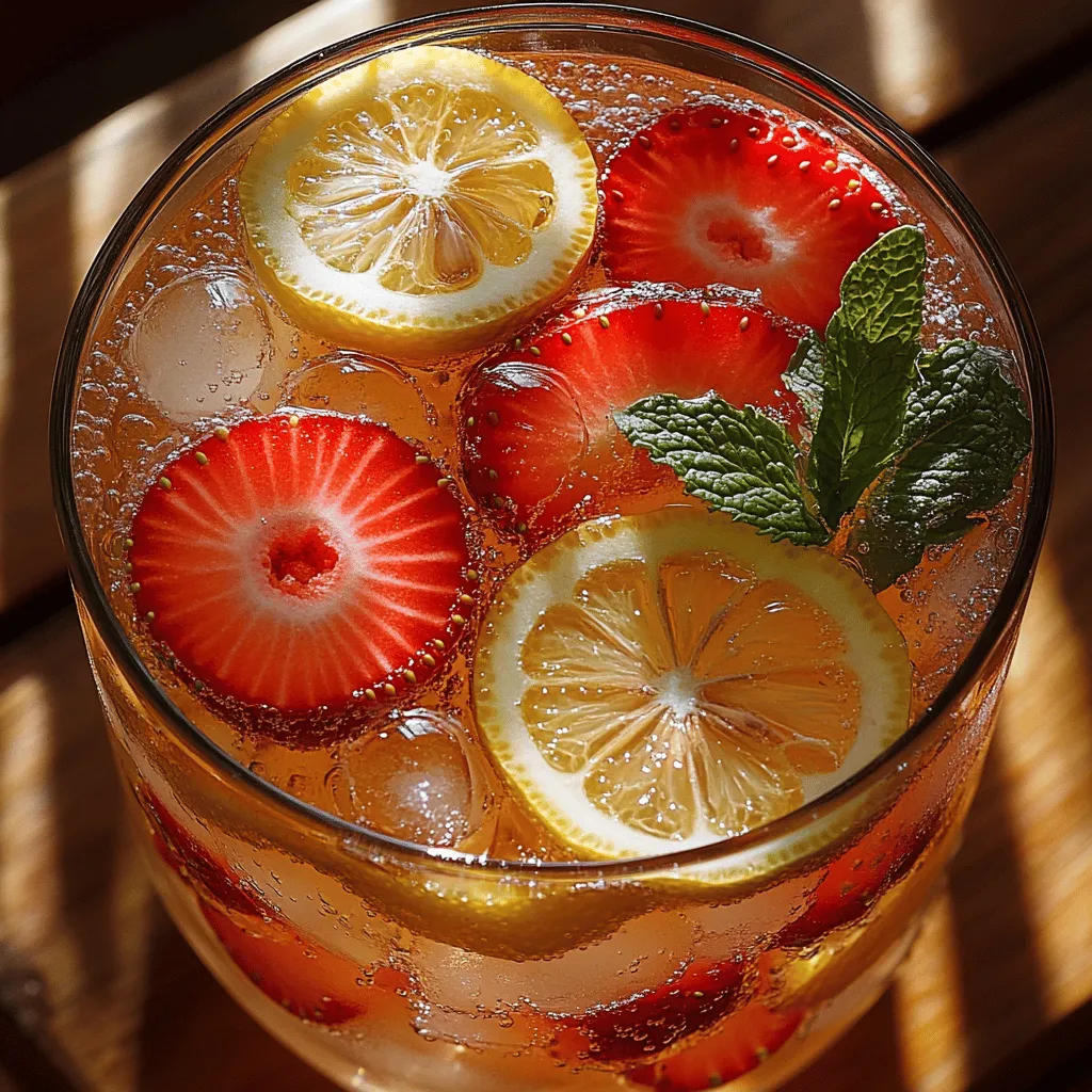 As the warm sun graces us with its presence during the summer months, there's nothing quite like a refreshing drink to beat the heat. Sparkling lemonade stands out as a quintessential summer beverage, providing a delightful fusion of sweetness and tartness that invigorates the senses. Imagine sipping on a chilled glass of lemonade that sparkles in the sunlight, each sip bursting with the vibrant flavors of fresh strawberries and zesty lemons. It's the perfect thirst-quencher for sunny days, backyard barbecues, and leisurely picnics.