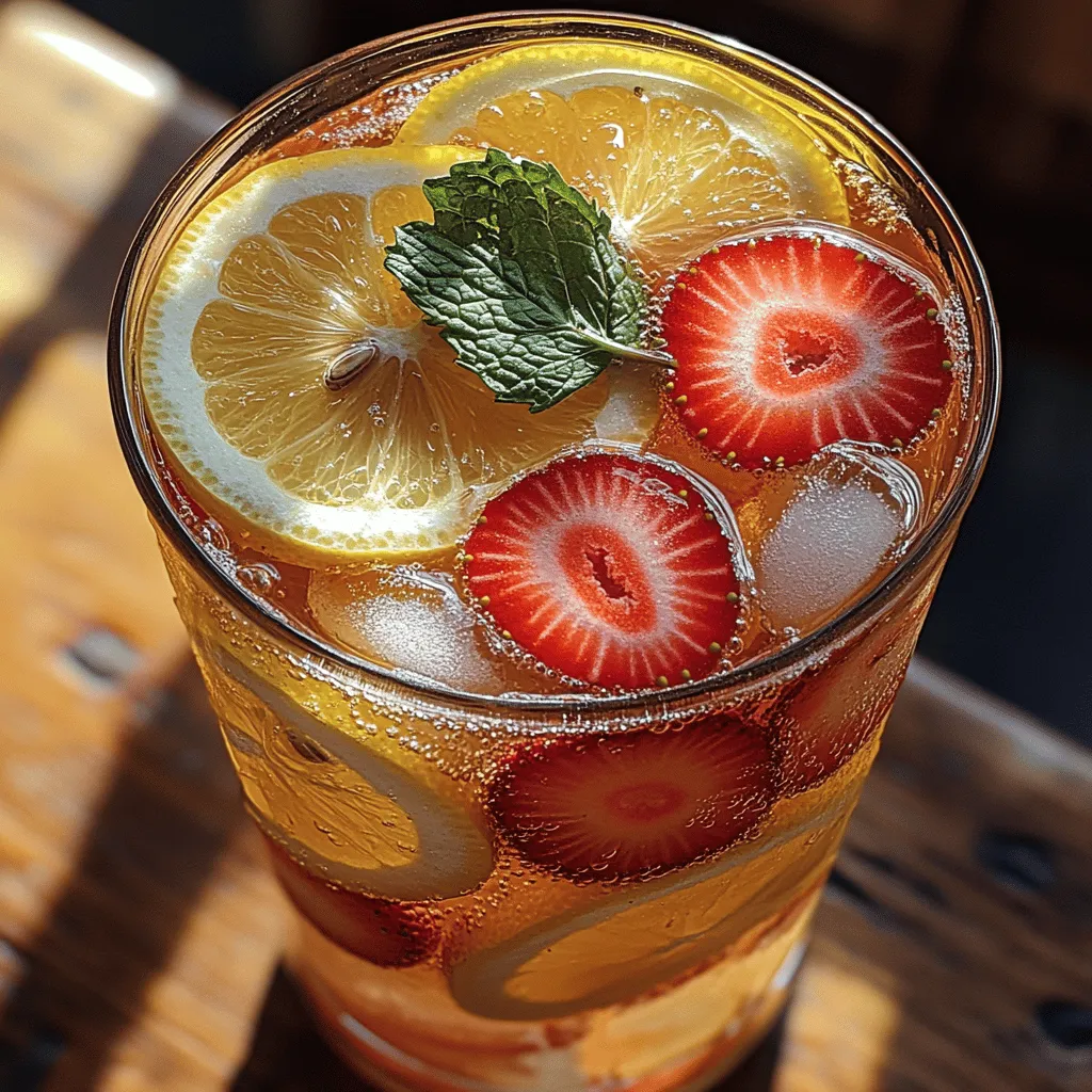 As the warm sun graces us with its presence during the summer months, there's nothing quite like a refreshing drink to beat the heat. Sparkling lemonade stands out as a quintessential summer beverage, providing a delightful fusion of sweetness and tartness that invigorates the senses. Imagine sipping on a chilled glass of lemonade that sparkles in the sunlight, each sip bursting with the vibrant flavors of fresh strawberries and zesty lemons. It's the perfect thirst-quencher for sunny days, backyard barbecues, and leisurely picnics.