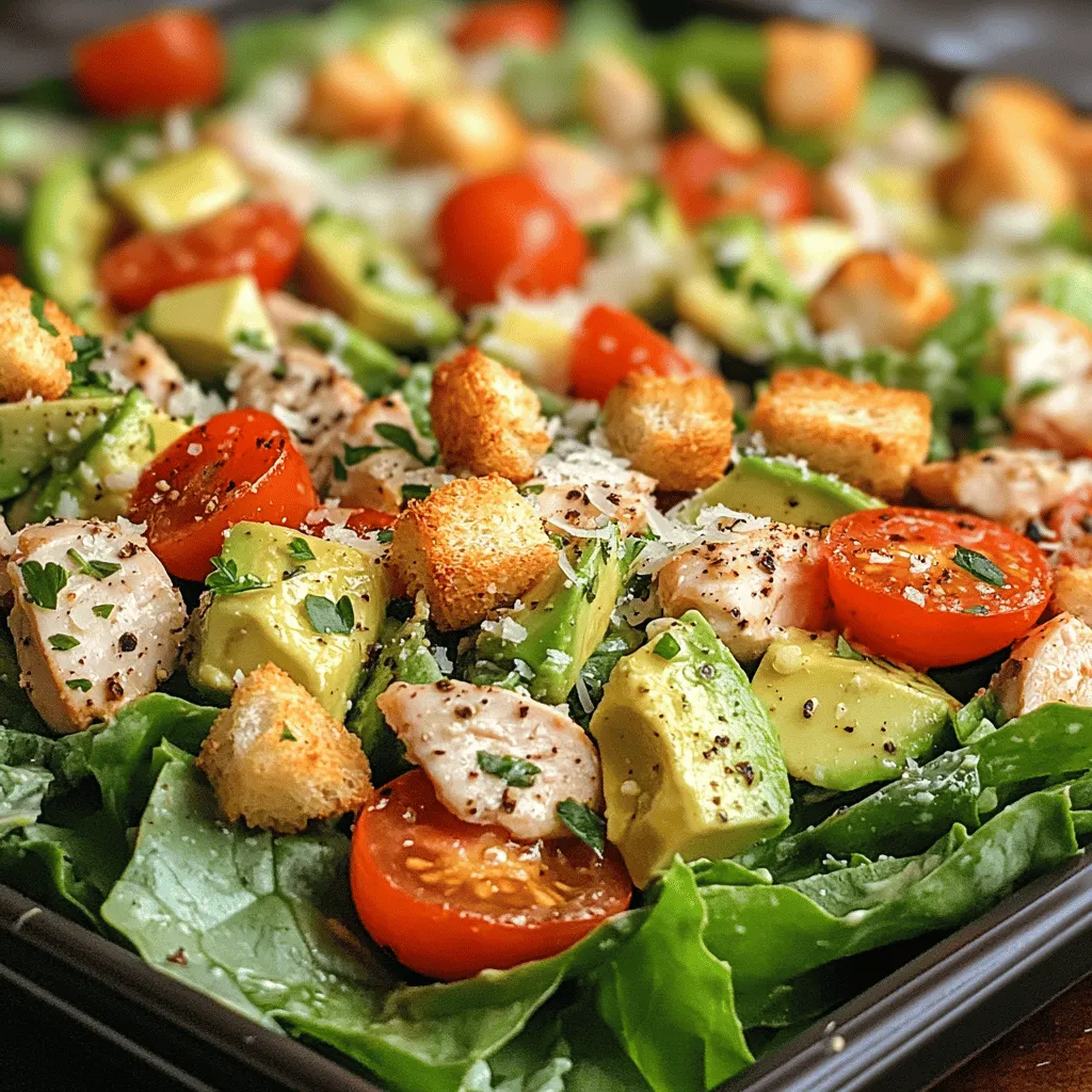 Salads have long been celebrated as a healthy meal option, offering a plethora of flavors, textures, and nutritional benefits. In recent years, the humble salad has evolved into a culinary canvas, allowing chefs and home cooks alike to experiment with various ingredients and combinations. One such delightful creation is the Avocado Chicken Caesar Salad—a refreshing twist on the classic Caesar salad that incorporates the creamy richness of avocados and tender chicken breast.